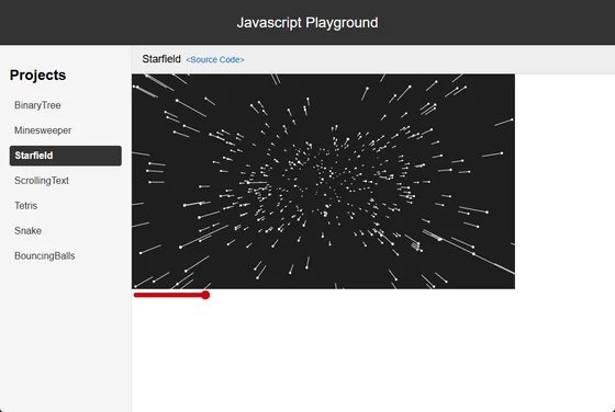JavaScript Playground gameplay